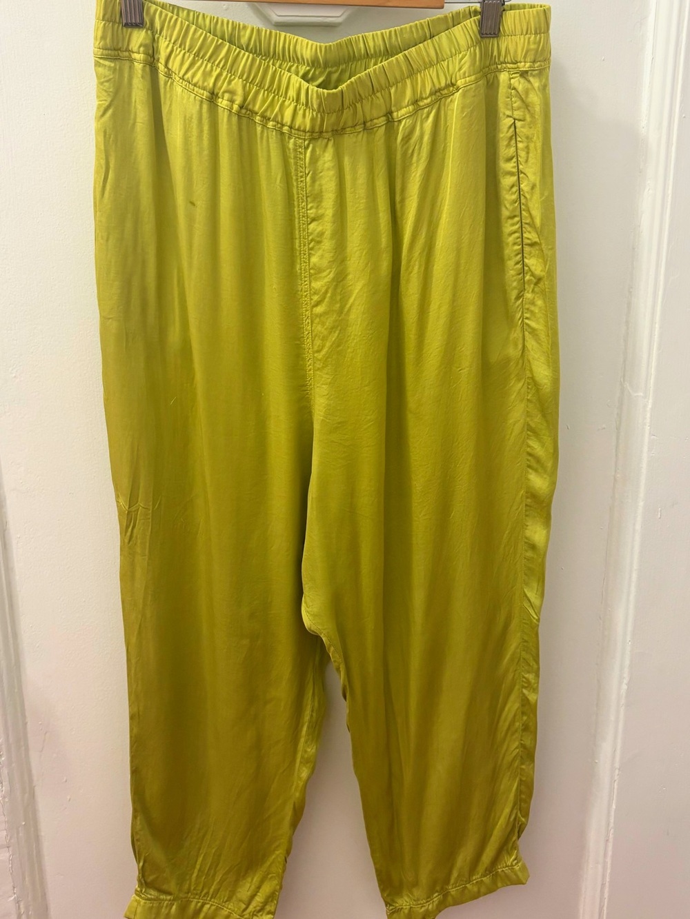 Nili Lotan Safi Pants in lime green size M - Picture 2 of 8